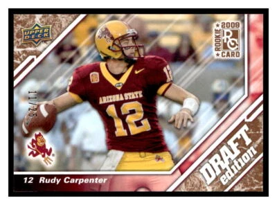 Rudy Carpenter 2009 Upper Deck Draft Edition 77  SN25  Copper 25 - Image 1 of 2