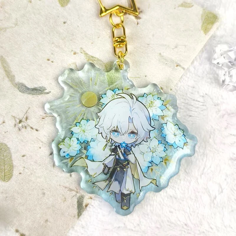 Honkai: Star Rail Herta Mydei Castorice Phainon Aglaea Resin keychain Keyring - Image 1 of 4