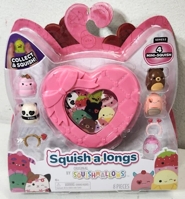 Serie 2 Squishmallow Squish-a-Longs Juguete para Niños 8 Piezas Rosa NUEVO Foto 1 de 4