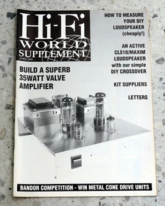 Hi-Fi WORLD Hi-Fi Supplement vintage Audio Hi-Fi magazine April 1993 - Imagen 1 de 3