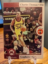 1996-97 Minnesota Golden Gophers - Charles Thomas #34 Basketball Card Coca Cola