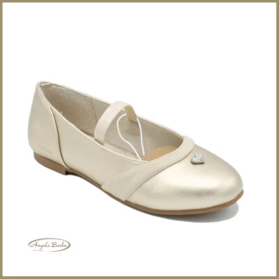 Mayoral scarpe da bambina eleganti per cerimonie ballerina bimba oro comunione  - Imagen 1 de 4