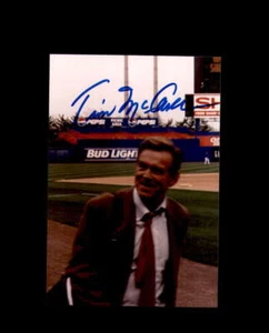 Tim McCarver PSA DNA Signed 4x6 Original 90`s Photo Autograph - Picture 1 of 2