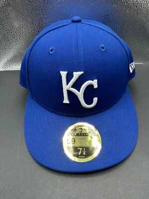 Kansas City Royals New Era On-Field 59FIFTY Fitted Hat Size 7 1/8 Blue 59FIFTY - Image 1 of 4