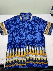 Lizenziertes Corona extra geblümtes Hawaiihemd - Erwachsene Größe XLarge - neu ohne Etikett - Bild 1 von 7