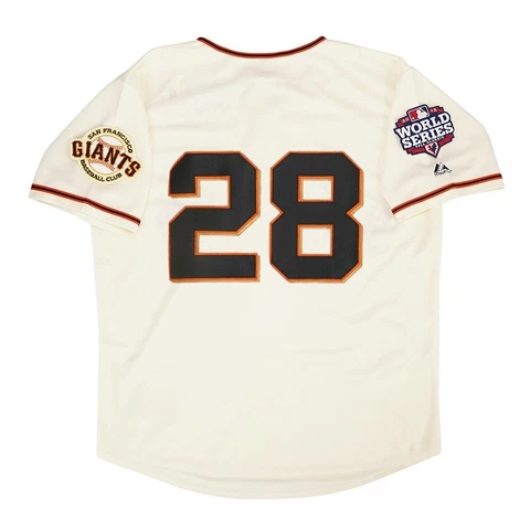 Buster Posey 2012 San Francisco Giants Cream Home World Series Men's Jersey Cover