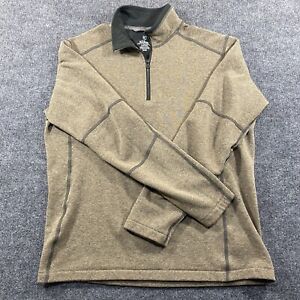 Kuhl 1/4 Zip Pullover Sweater Shirt Mens Large Brown