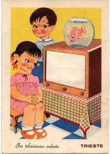 TSV 46 - Per televisione vedrete TRIESTE - Cartolina non viaggiata - 8 vedutine - Imagen 1 de 2