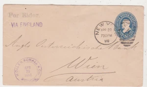 US Scott # U330 Used Entire to Austria via England - Picture 1 of 1