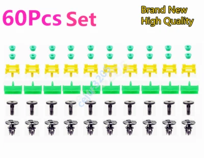 60Pcs Side Skirt Sill Moulding Clips Grommet Set For 2004-2007 BMW 525i 530i - Image 1 of 4