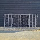 Vintage Wrought Iron Gates, Sandblasted Ready For Painting, Pair Driveway Gates