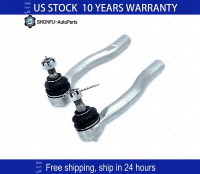 Front Outer Tie Rods for 2004-2011 Toyota Camry Avalon Solara Lexus ES330 ES350 - Imagem 1 de 4
