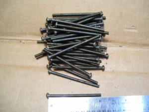 LOT 50PCS 1/4-20 X 4" LG UN-PLATED FULL THREAD SLOTTED ROUND HEAD SCREW 0064 - Picture 1 of 2