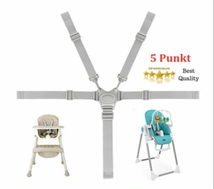Universal Baby 5 Punkt Sicherheitsgurt Gürtel für Kinderwagen Hochstuhl Buggy DE - Bild 1 von 11