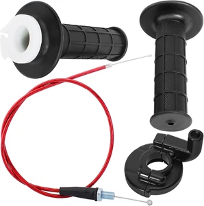 Twist Throttle Accelerator Handle Grip Cable Set for 50Cc 60Cc 66Cc 90Cc 110Cc 1 - Picture 1 of 12
