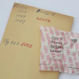 Elgin 925 Screw For Lower Auto Bridge (1) #1142-V Brand New Old Stock (C6D7) - Picture 1 of 2