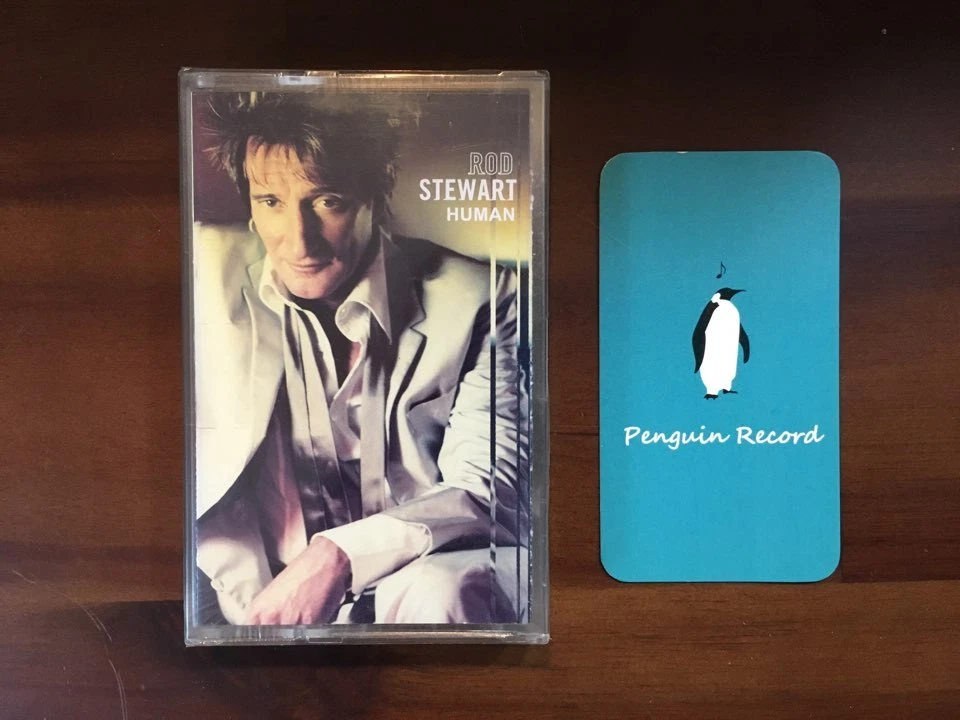 ROD STEWART - HUMAN CASSETTE TAPE KOREA EDITION SEALED - Image 1 of 3