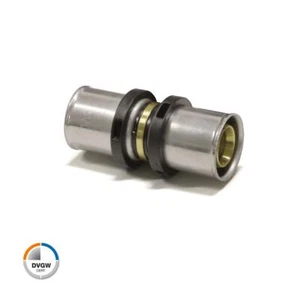 Press-Kupplung 20 x 2-20 x 2 mm Fittings DVGW TH-Profil Pressfitting - Bild 1 von 1