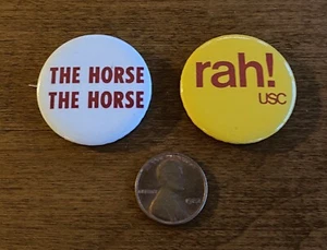 "Vintage USC Pinback Tasten 2 Tasten 1-1/4"" - Bild 1 von 2