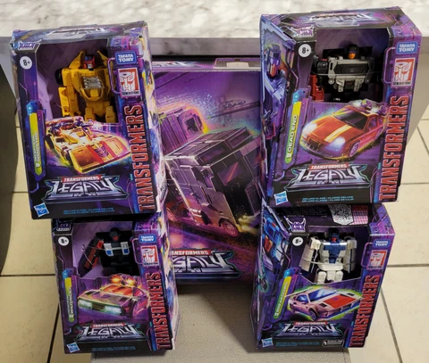 Transformers Legacy Stunticon Motormaster Dragstrip Wildrider Deadend Breakdown! Cover