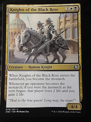 Knights of the Black Rose , Conspiracy TTC , Near Mint , MTG , FREE SHIPPING - Image 1 of 2