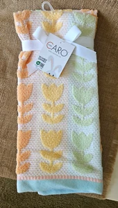 Neu Caro Home Frühling Tulpe Pastell Handtuch 2er Set - Bild 1 von 3
