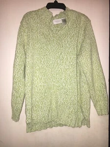 Liz Claiborne grüner Acryl Baumwollpullover Größe Medium - Bild 1 von 3