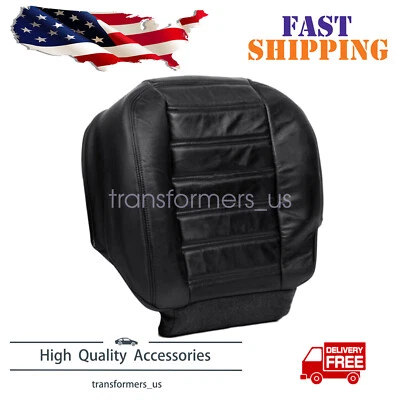 For 2003-2007 Hummer H2 AWD Driver Side Bottom Leather Seat Cover Black - image 1 of 4