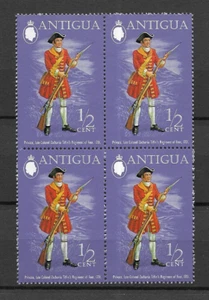 Antigua 1973 1/2c Military Uniforms MNH block 4 S.G. 359 - Picture 1 of 1