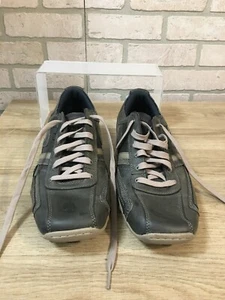 SKECHERS Mens Gray Leather Relaxed Step Sneakers SN63746 , Size 12 - Picture 1 of 6