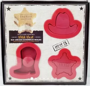 William Sonoma Ice cream Sheriff Sandwich Molds Set of 3 - Picture 1 of 4