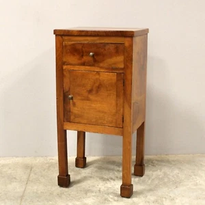 MESA DE NOCHE ANTIGUA CONSOLA DE NOCHE MESA DE MONTAJE - Imperio - NOGAL - Italia siglo XIX - Imagen 1 de 11