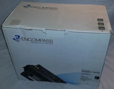 Encompass CE260A 647A Black Toner Compatible With HP Color LaserJet CP4525 NEW - Image 1 of 3