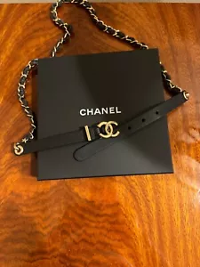 CHANEL TWEED CHAIN BELT "CEINTURE CHAINE" sz 90/36, 2022 COLLECTION. NEW - Picture 1 of 6