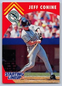 1995  JEFF CONINE - Kenner Starting Lineup Baseball Card - FLORIDA MARLINS