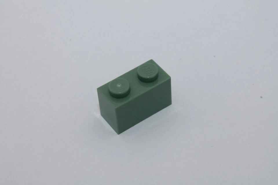 Lego 10x Basic Steine 1x2 bricks 3004 sand grün sand green - Bild 1 von 1