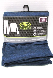 Athletic Works Youth Performance Thermal Underwear Set-Blue-XXL (18) - Picture 1 of 2