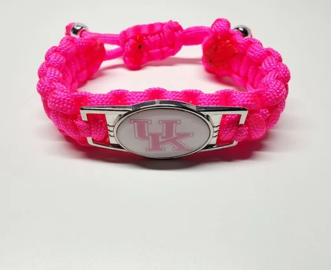 Kentucky Wildcats Pink Adjustable Charm Bracelet Fan Apparel & Souvenir College Cover