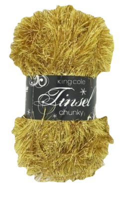 King Cole Tinsel Chunky Sparkle Furry Soft Eyelash Knitting Wool Yarn 50g Ball - Image 1 of 4