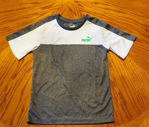 Boys - Puma Gray/White & Blue T-Shirts - 2 Pc Lot - Sz S (8) - Picture 1 of 5
