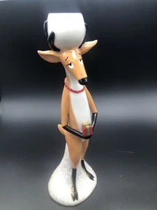 Dept.56 Constance Depler Reindeer w/ Present Candle Holder Taper 9.75” Tall - Picture 1 of 14