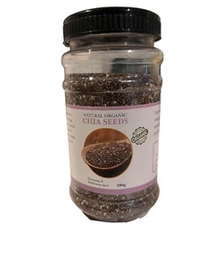 Natural Organic Fresh Chia Premium Quality Black Chia Seeds from Bolivia 200g - Picture 1 of 6