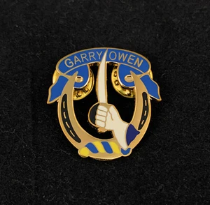 🌟7th Cavalry Regiment Garry Owen Unit Crest DUI Hat Lapel Tie Pin, Large 1-1/4" - Picture 1 of 7