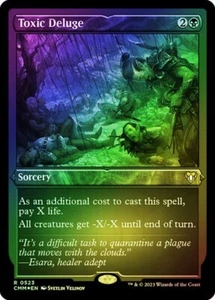 Toxic Deluge FOIL ETCHED - 0523 - Rare- Commander Masters CMM MTG - Picture 1 of 1