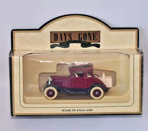 LLEDO DAYS GONE  1930 FORD MODEL A COUPE CAR MAROON/ BLACK  DIECAST  DG82002 - Picture 1 of 1