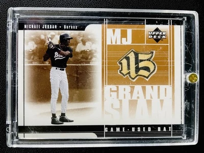 2001 Upper Deck MJ Grand Slam Майкл Джордан игры б/у бита карта #MJ5 - РЕДКАЯ!  - Изображение 1 из 2