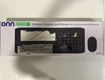 ONN 100009054 Wireless Standard Keyboard & Mouse With 5 Buttons - Image 1 of 2