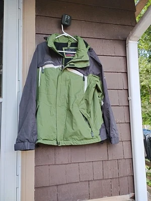 ZeroXposur Men’s Evolution Capture Waterproof Hooded Jacket Gray Black Size M  - Image 1 of 4