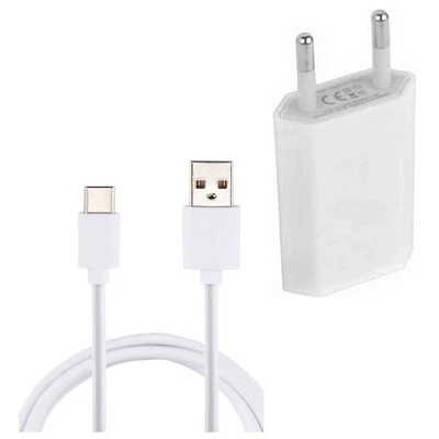Caricabatterie Caricatore Casa Cavo Usb-c 5w White Per Sony Xperia 1 Vi 10 Ii Iv - Immagine 1 di 2