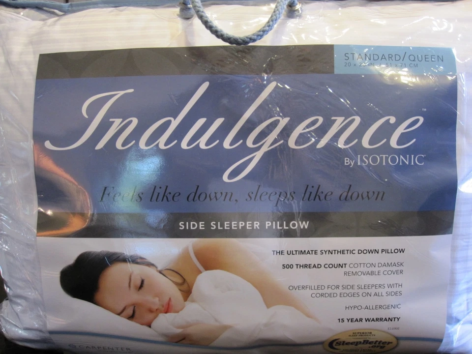 Isotonic Indulgence Synthetic Down Pillow | Side Sleeper (Standard/Queen) - Image 1 of 1